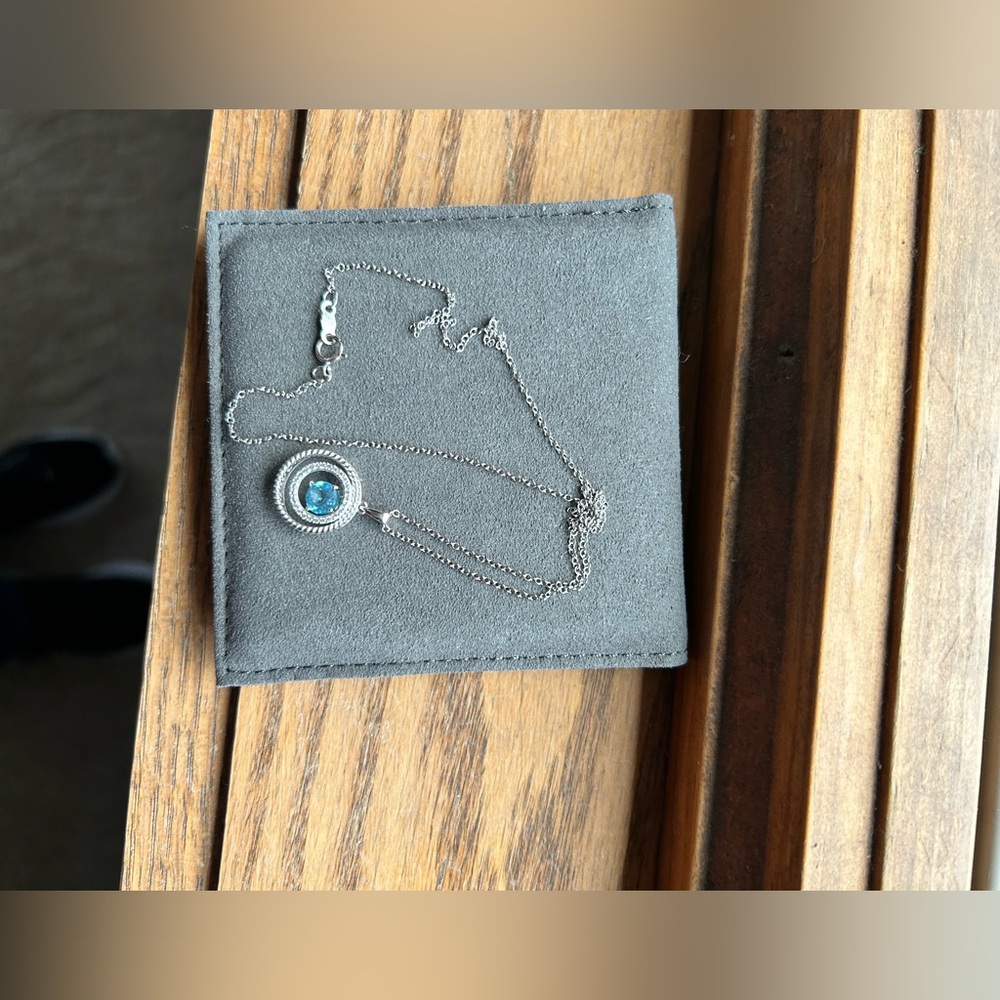 Sterling SilverBlue Topaz  Necklace